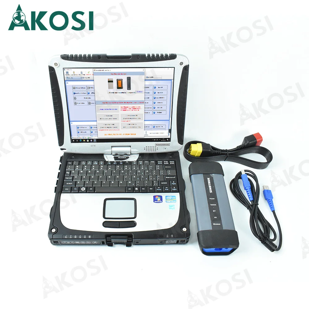 Truck Diagnostic Tool For Sinotruk EOL OBD Diesel For HOWO A7/T7H/Sitrak/Hohan Diagnostic Tool+CF19 Laptop