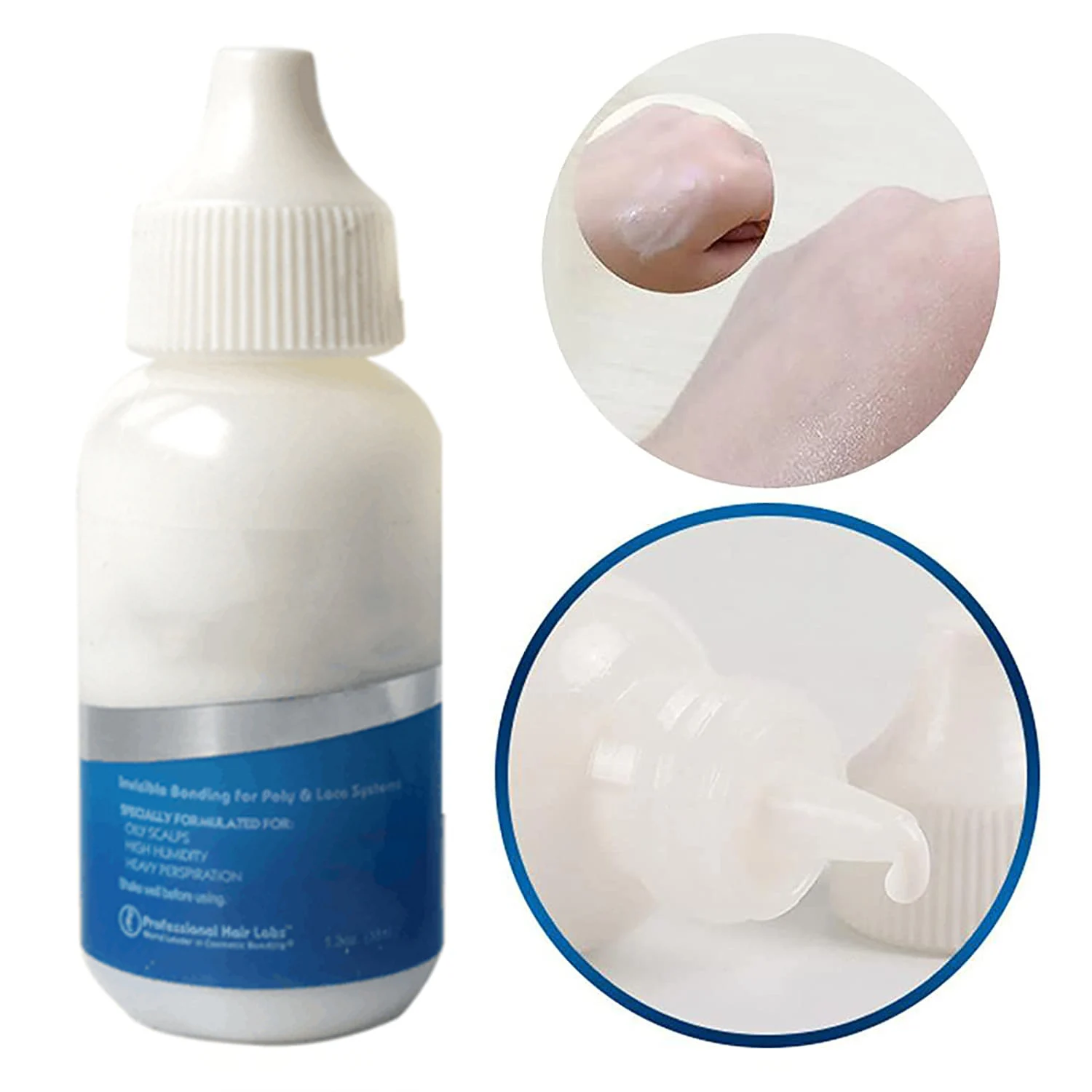 Colla per parrucca Colla per parrucca anteriore in pizzo impermeabile Etichetta privata Colla per pizzo a tenuta forte Accessori per parrucca per parrucchino con chiusura frontale 38ml