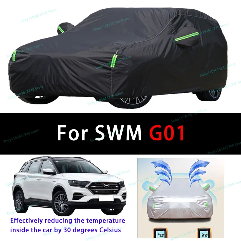 

For SWM G01 Summer Full Car Covers Outdoor Sun uv Protection Dust Cooling Protective Auto Protective Cover