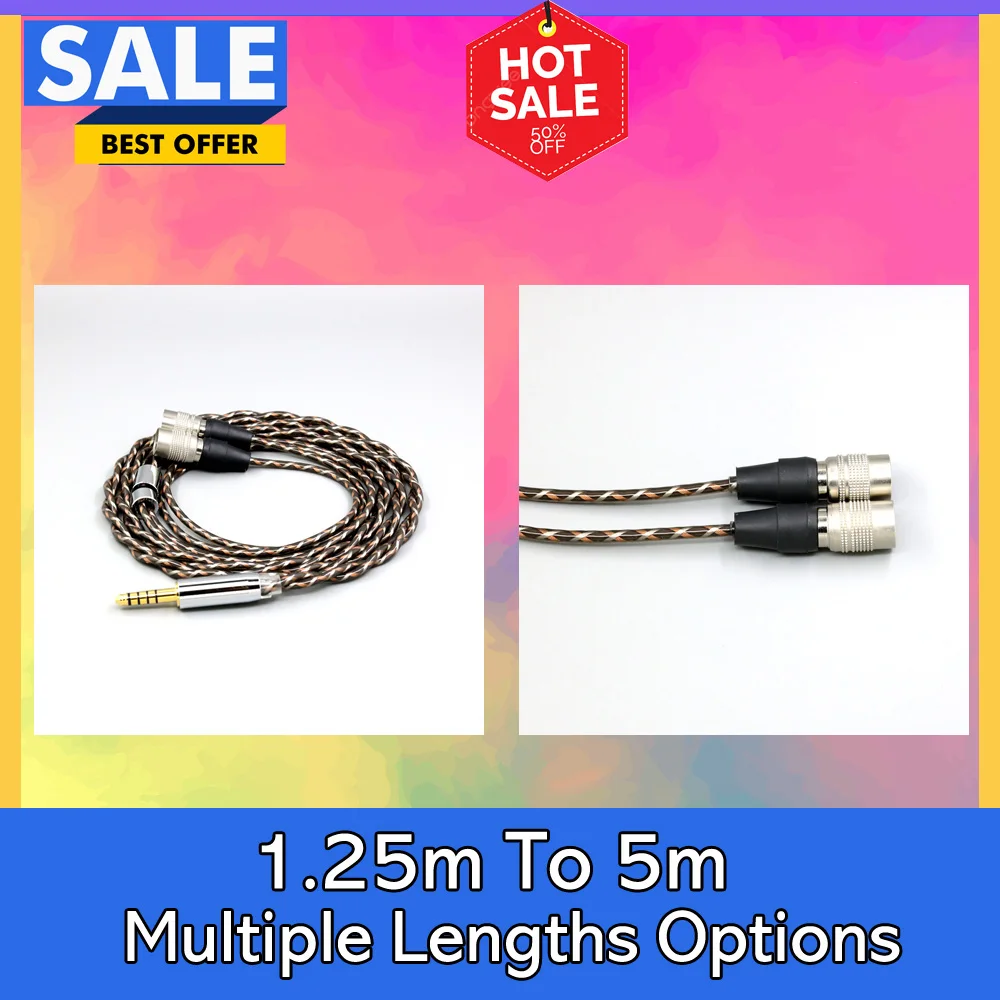 

TypeX 25AWG Litz Shielding 7n OCC Earphone Cable For Ether C Flow Mad Dog Mr Speakers Alpha Dog AEON Headphone LN008889