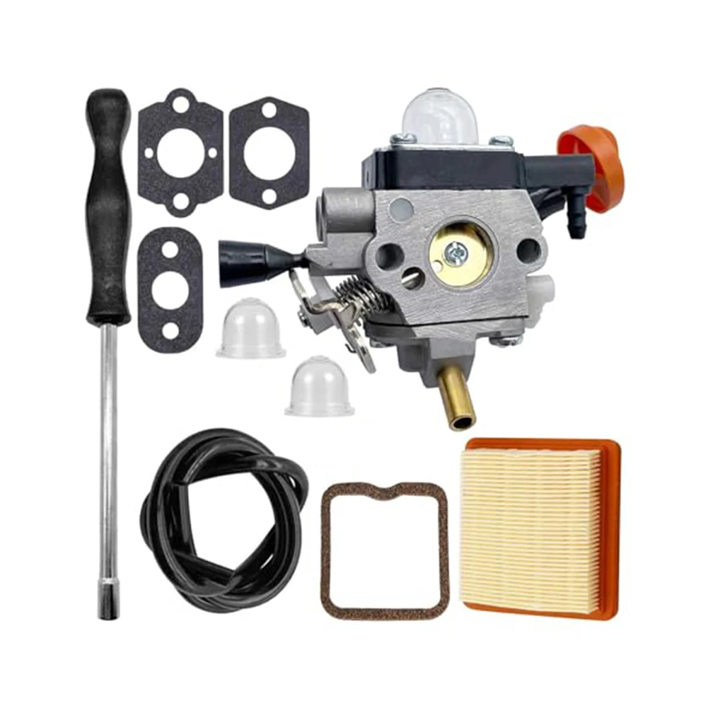 

5*3*2 см комплект для замены карбюратора, элемент воздушного фильтра, простая установка, прокладки топливного фильтра, в комплекте садовое оборудование