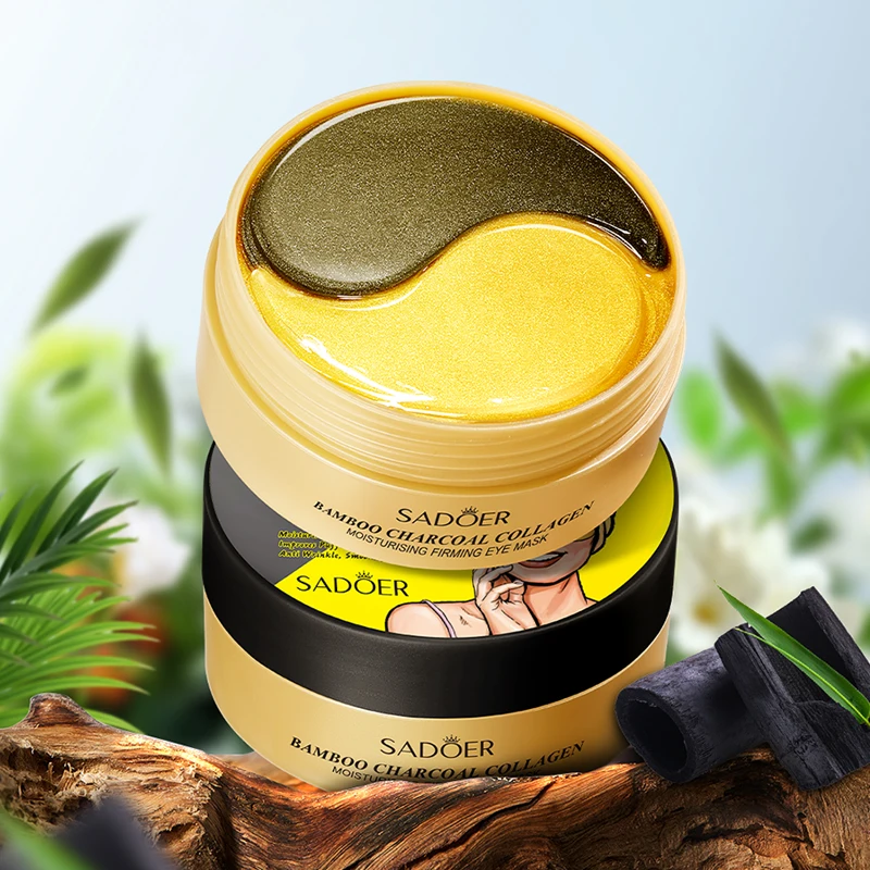 60 قطعة SADOER الأسود الذهبي كريستال الكولاجين قناع عين مكافحة الهالات السوداء مكافحة الشيخوخة المضادة للتجاعيد ترطيب بقع العين #6