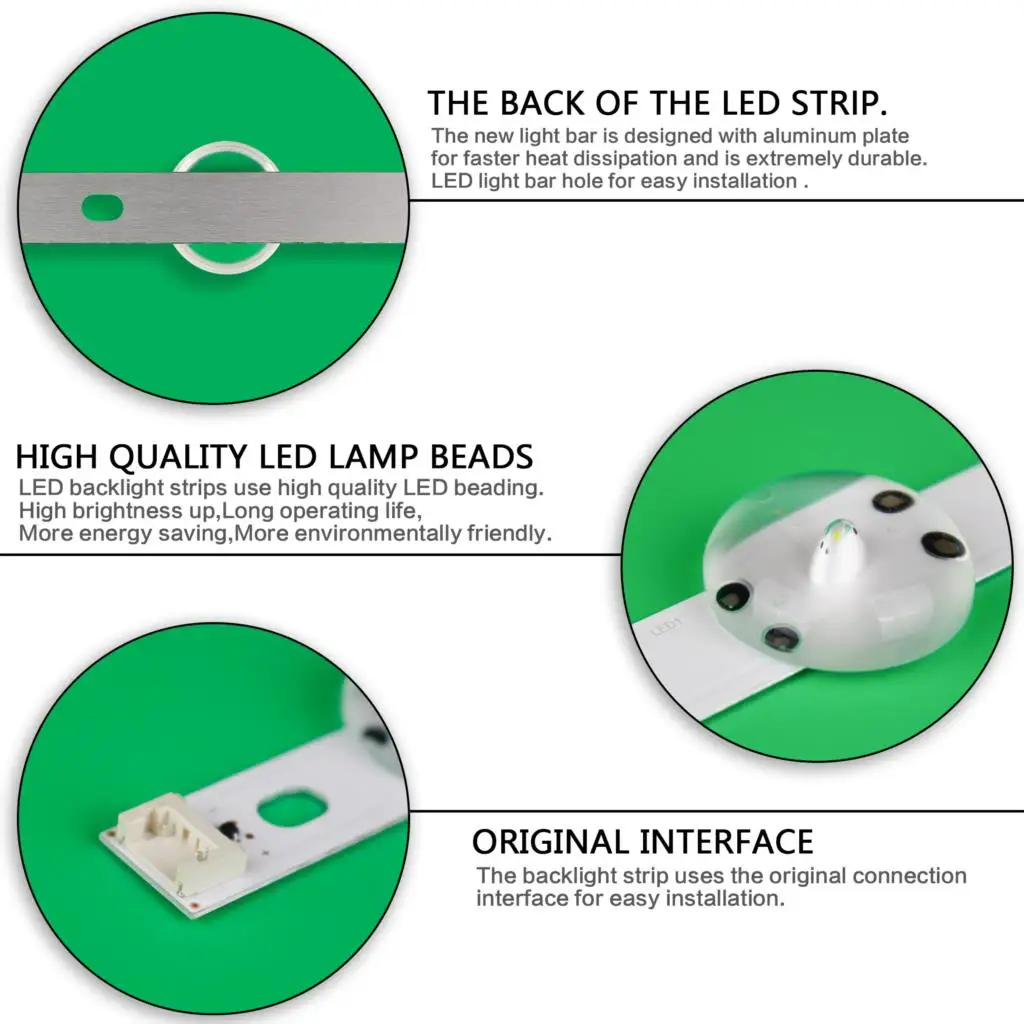 Imagem -05 - Faixa de Led para lg 32 tv 6916l2855b 32 tv V17 V18 8led 2855a Rev0.0 32lj510u-za Hc320dxn-absl1-2143 Lc320dxe fk a2