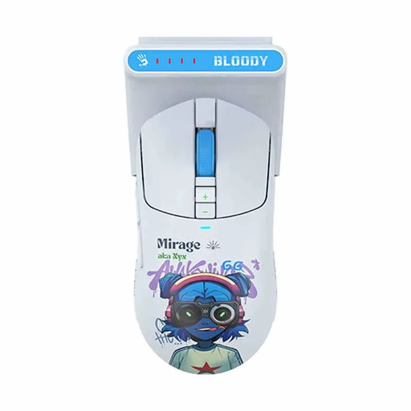 

Bloody R72ProDuo Wireless Dual Mode Mouse Lightweight 80Hours Long-endurance PAW3395 Fashion PC Esports Laptop Gaming Mice