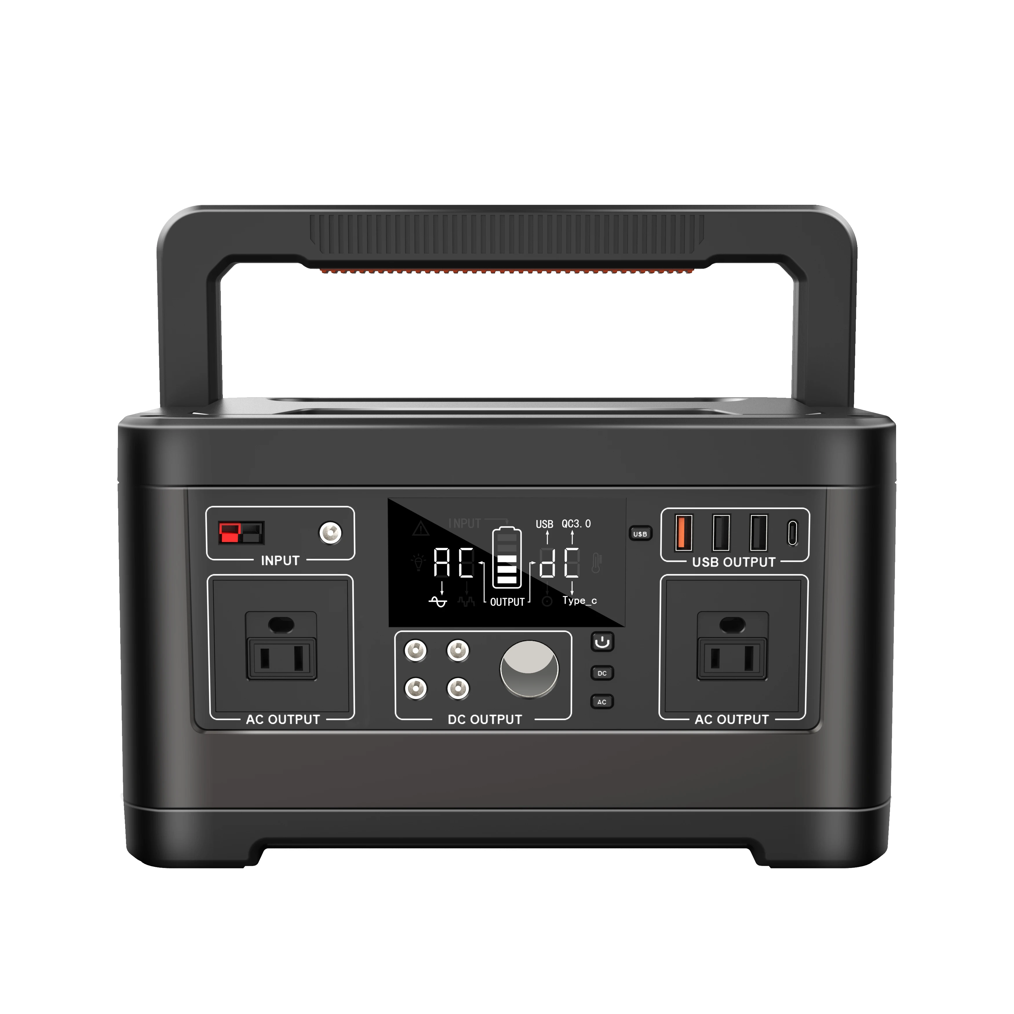 

Outdoor Power Supply 220V 500W Large Capacity Mobile Convenient New Energy Emergency Energy Storage Standby Charging Bank