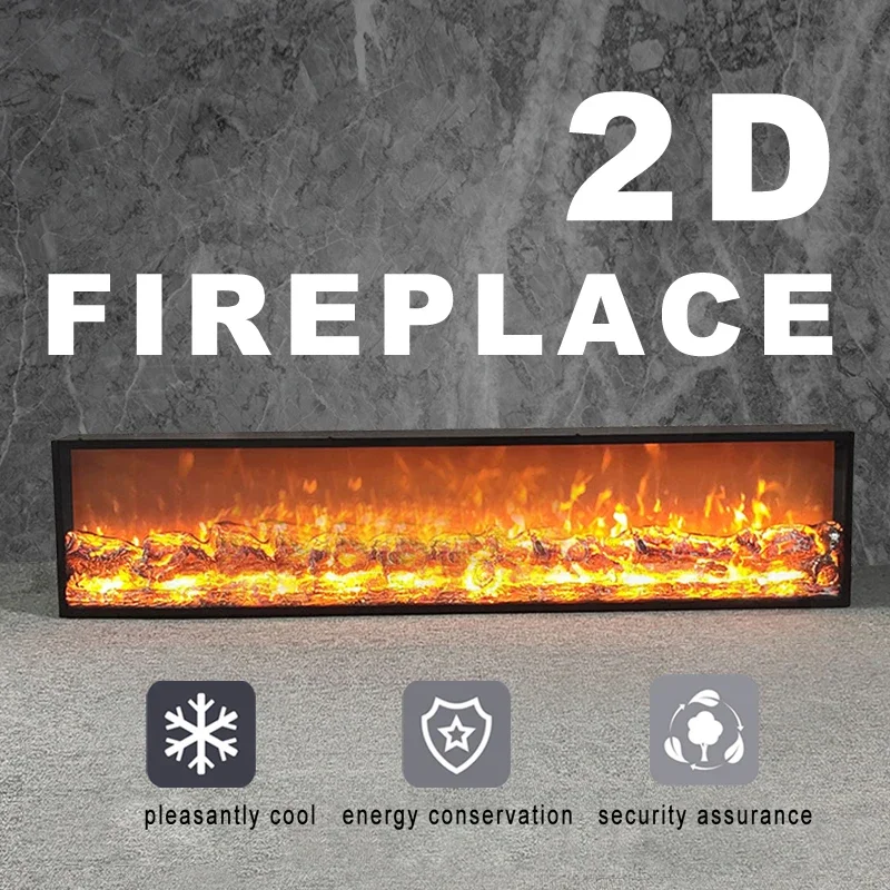 Smart Inserts Decorative Classic Flame Fireplace 1000*180*400MM Electric Heater, Decorative Effect Fireplace, Remote Control