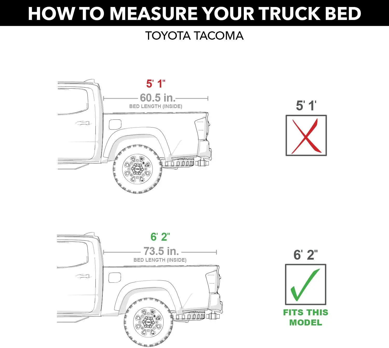 X4s Hard Rolling Truck Bed Tonneau Cover | 80427 | Fits 2016 - 2023 Toyota Tacoma 6' 2