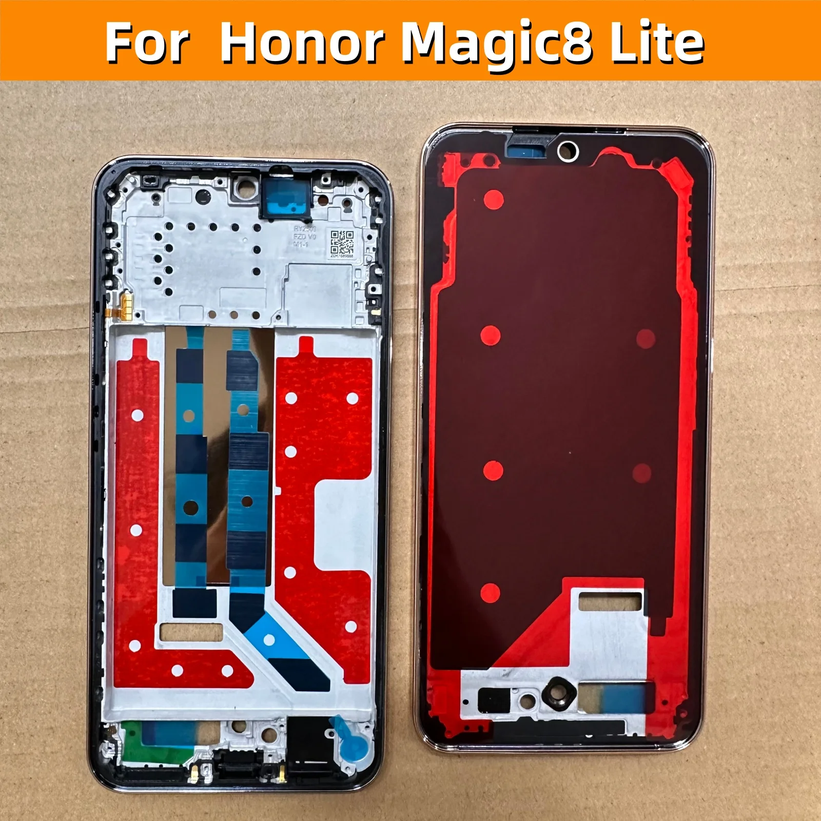 LCD Frame For Honor Magic 8 Lite LCD Middle Frame With Volume Flex and Side Button For Honor X9D LCD Frame Replacement