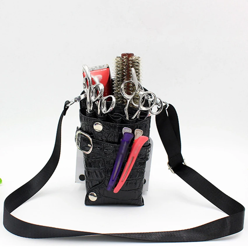 Professional Scissors Waist Bag Beauty Hairdressing Tools Storage Bag, Barber Curing Combs Pouch Hairpin Clipper Hanging Bags