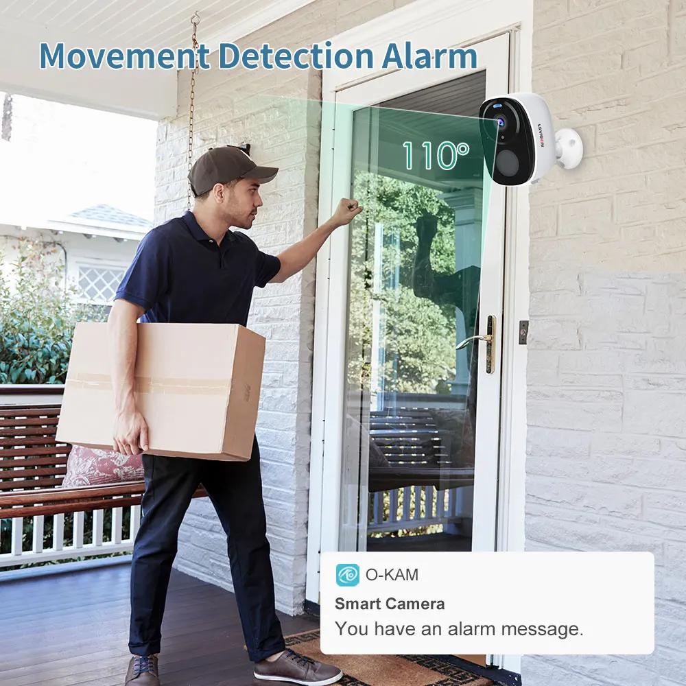 LS VISION 2K Solar Battery Camera Outdoor WiFi Wireless PIR Spotlight Security Camera Indoor Two Way Audio Color Night Vision