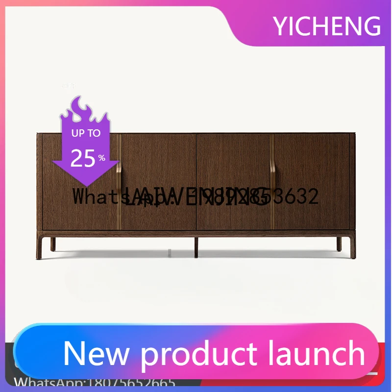 LYY rural retro solid wood dining side cabinet restaurant storage cabinet