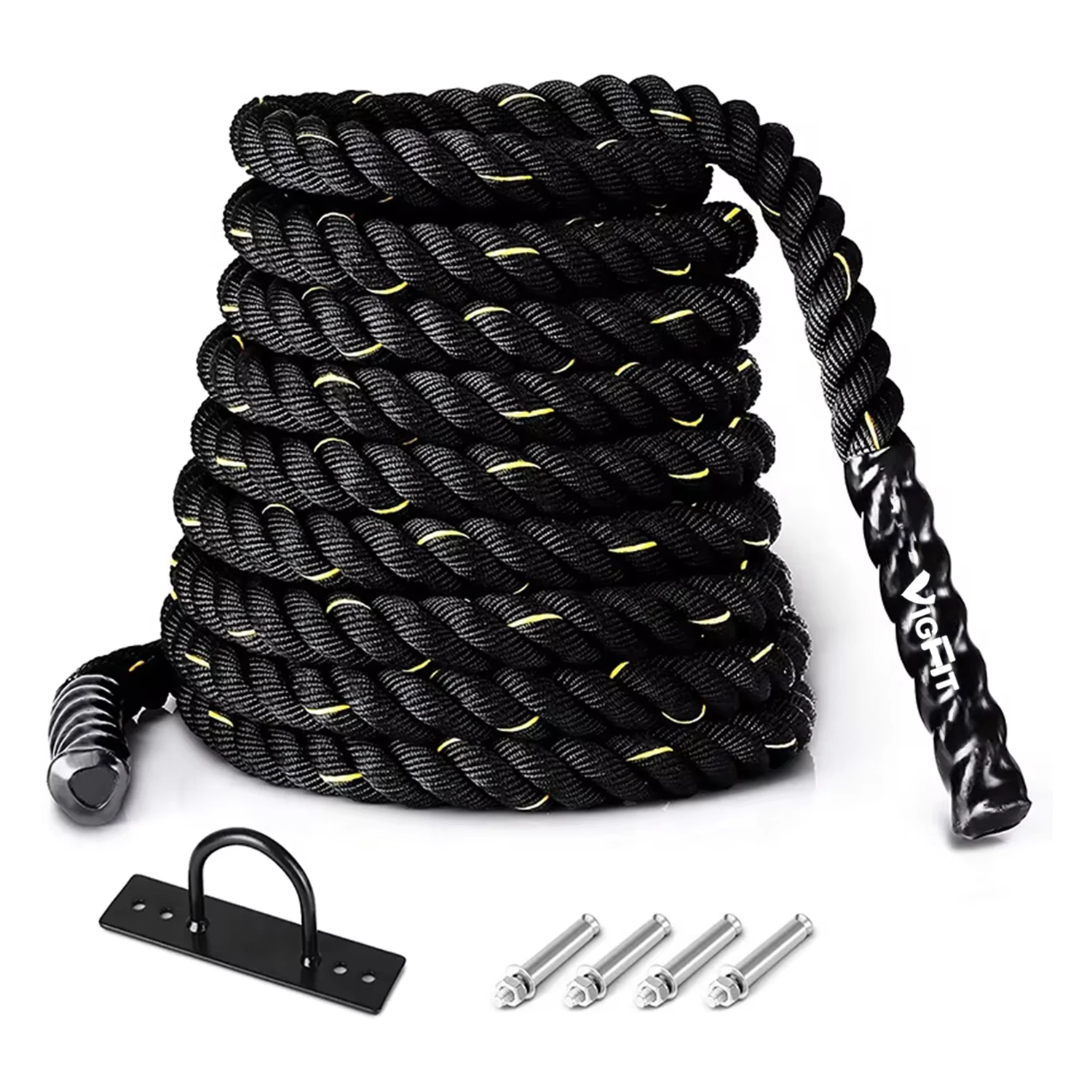 Battle Rope Anchor - 38mm*9M Çapraz Antrenman Ev Spor Salonları
