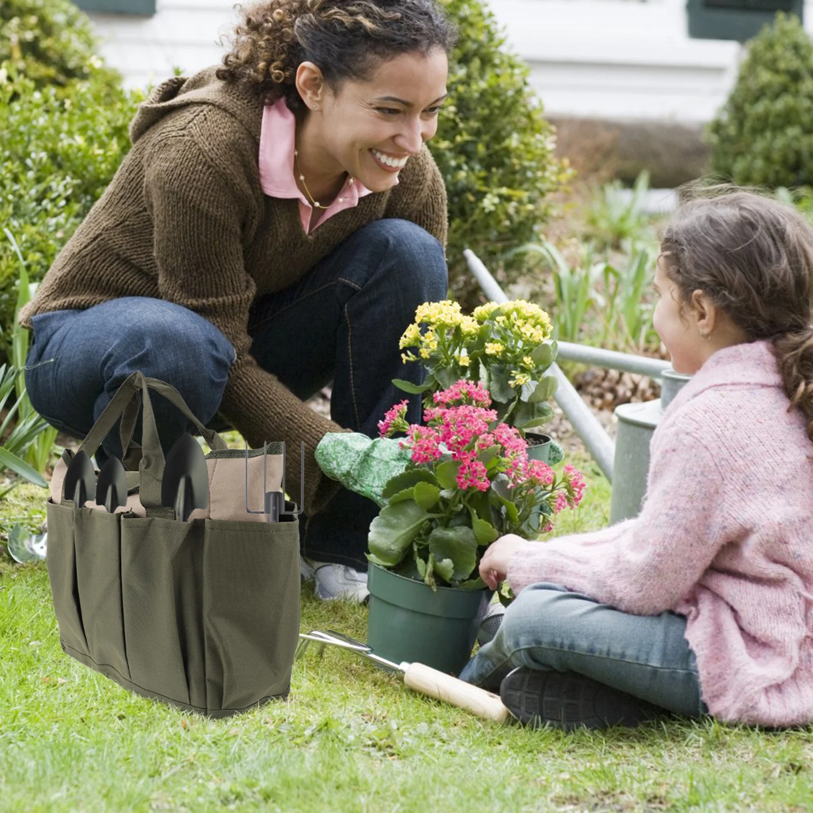 

Garden Tool Bag Oxford Fabric Durable Tools Storage Pouch ganizer Tote Gardening Kit Shovel Spade Accessories Container