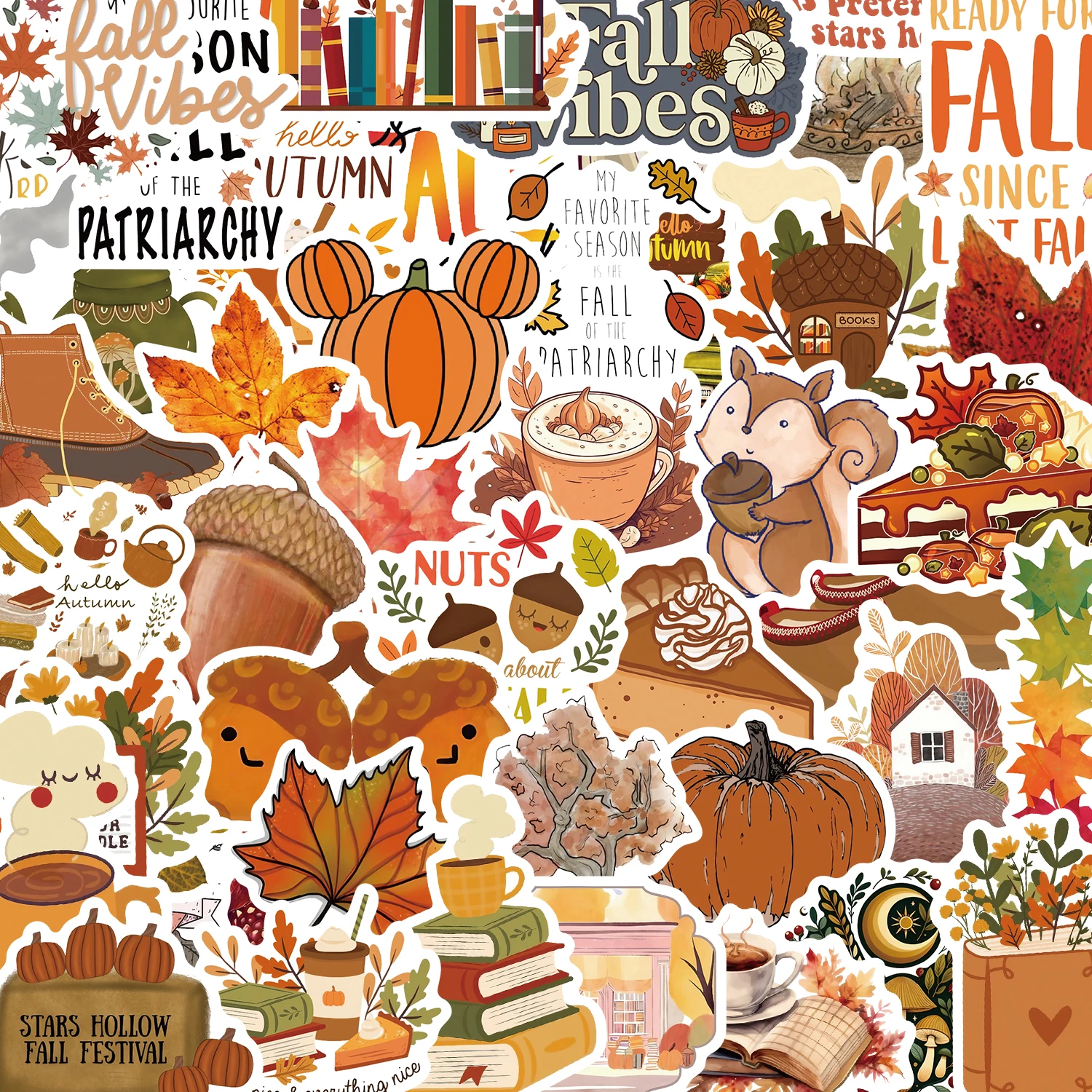 50/100 قطعة الخريف الإبداعية التوضيح ملصقات حقيبة سفر الهاتف المحمول الأمتعة ملصقات كلاسيكية ديكور المنزل Diy بها بنفسك