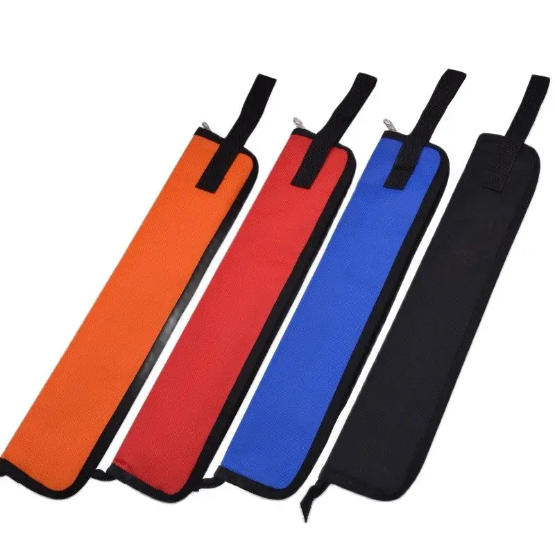 Portable Drum Stick Bag Canvas Cloth Drumstick Case Handbags Carrying Strap Percussion Instrument Storage Pouch