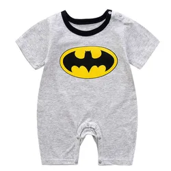 Cartoon Printed Rompers Newborn Boys Girls Short Sleeve Bodysuits Infantil Summer Thin Cotton Cute Onesie Baby Fashion Clothes