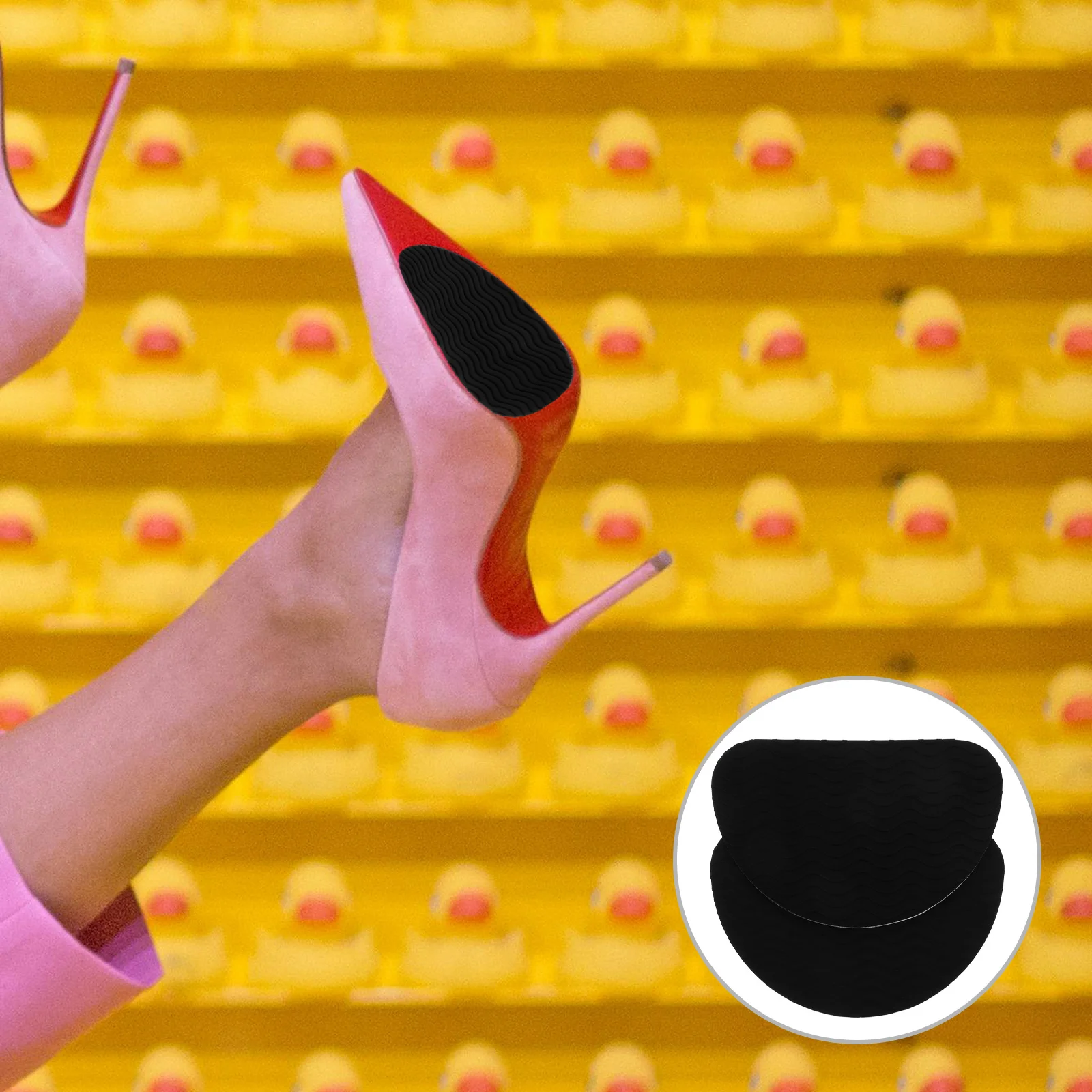 

1Pair High Heel Anti-Slip Stickers Non-Slip Sole Pads Durable Self-Adhesive Shoe Grips Heel Pads for Shoes Anti Slip Shoe Grips