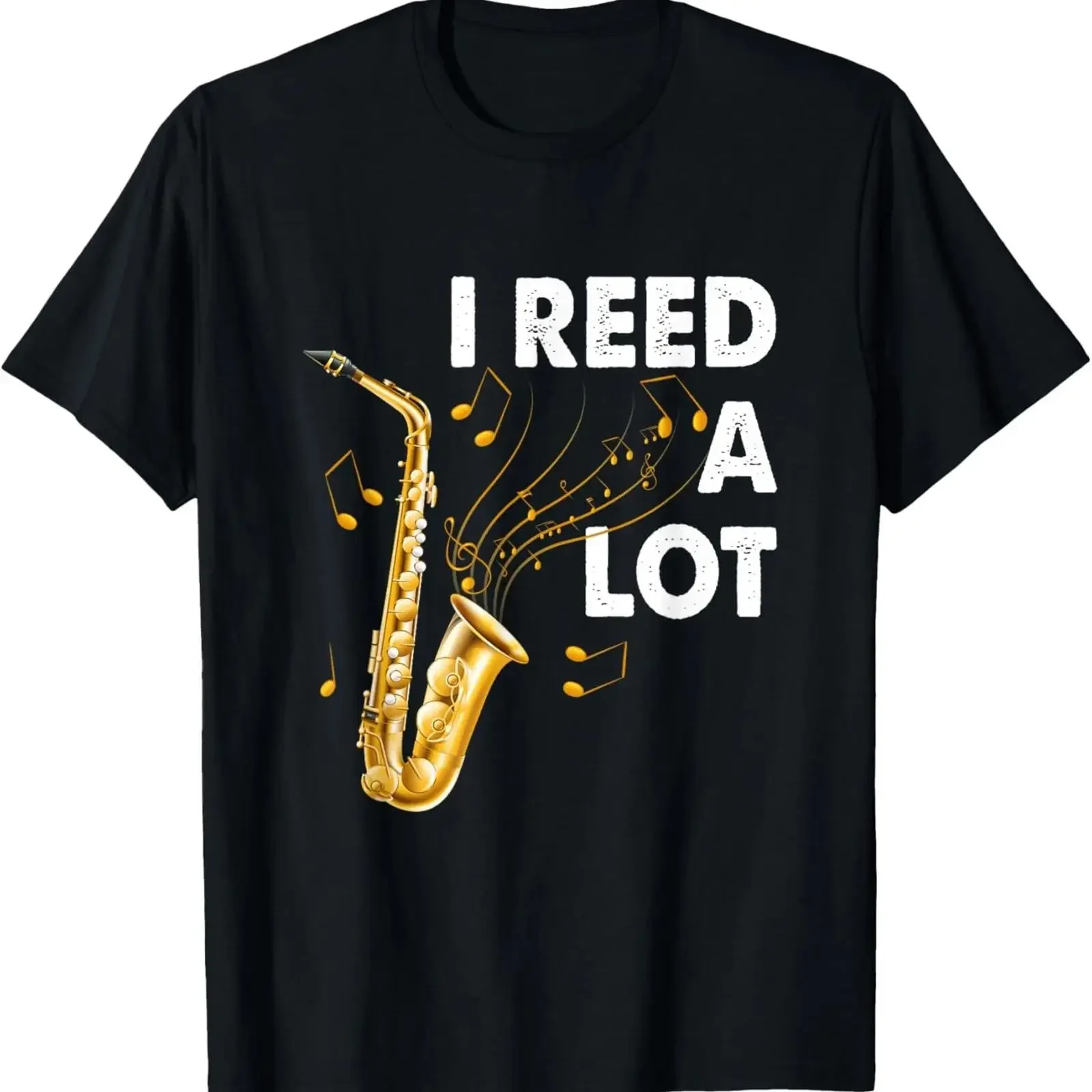 Instrument I Reed A Lot Saxophone Tenor Saxophonist Saying T Shirt vintage Washed Breathable streetwear graphic Slightly