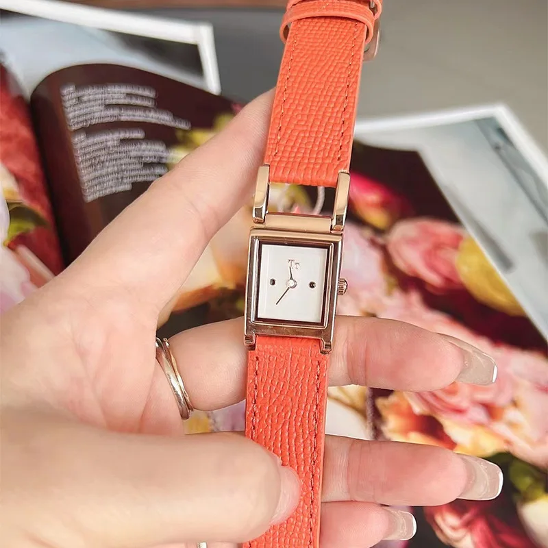 Vintage High Quality Square Belt Quartz Women\'s Watch Simple Quartz Watch New Waterproof Elegant Female Clock Leather