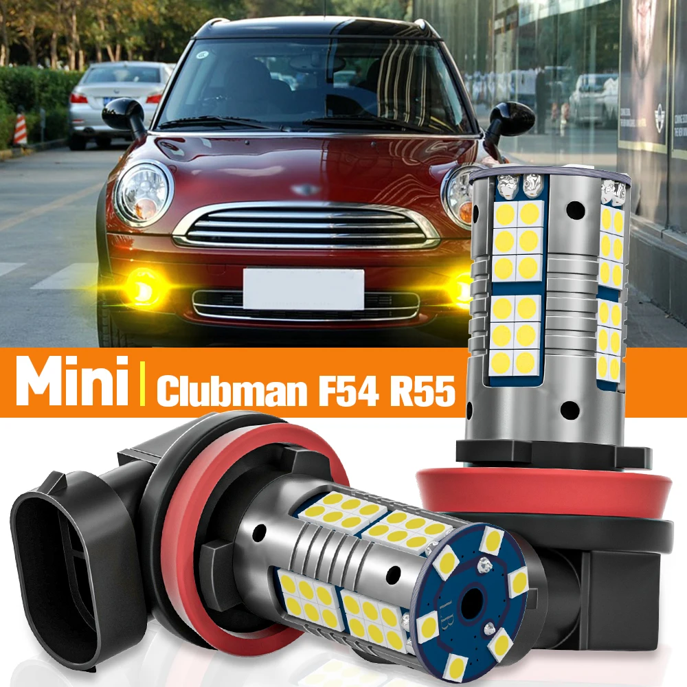 2pcs LED Fog Light For Mini Cooper Clubman F54 R55 2007 2008 2009 2010 2011 2012 2013 2014 2015 2016 Accessories Canbus Lamp