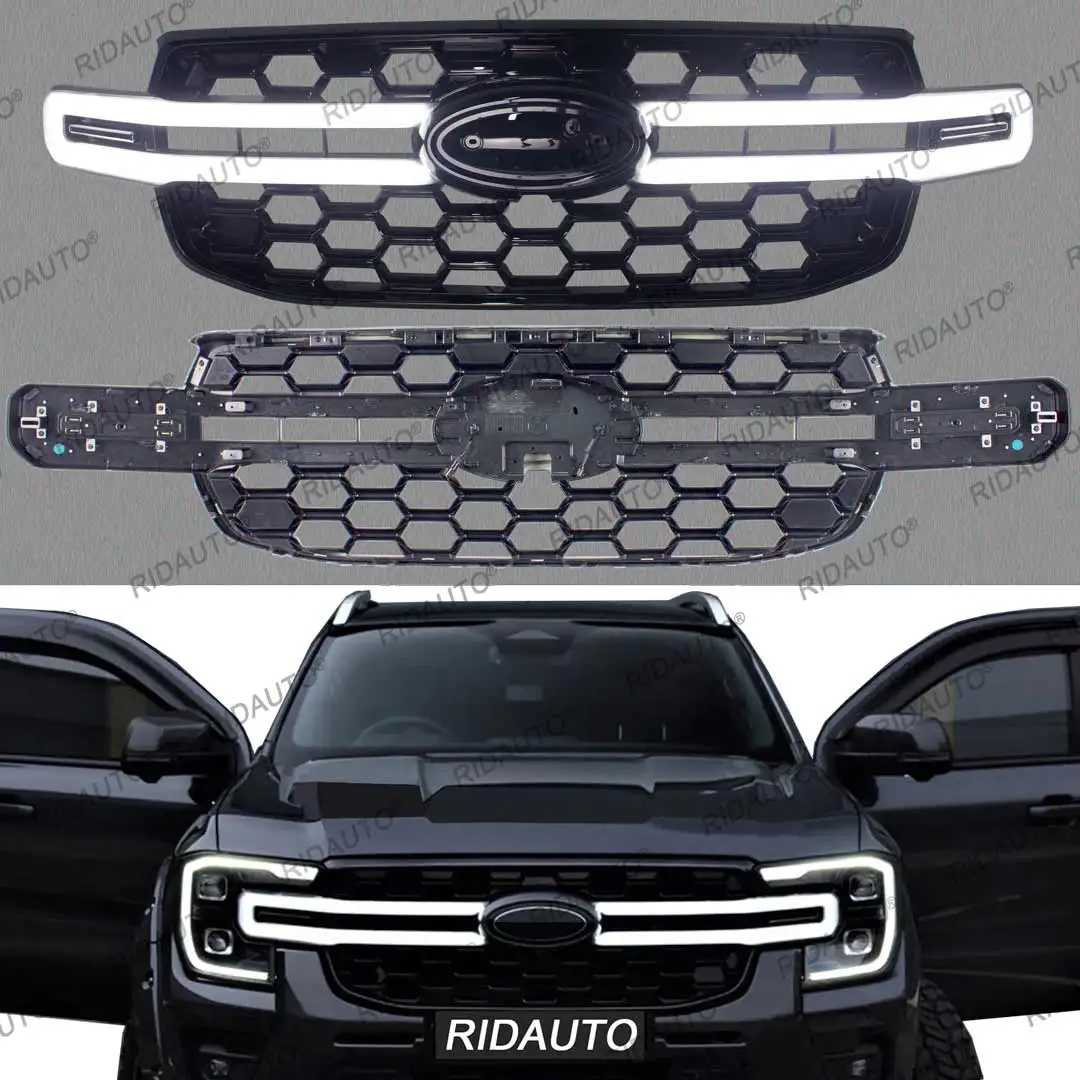 DRL Predator Night Hawk LED Grille Integration With LED Surround For FORD RANGER 2023-2025+ & EVEREST AMBIENTE TREND SPORT