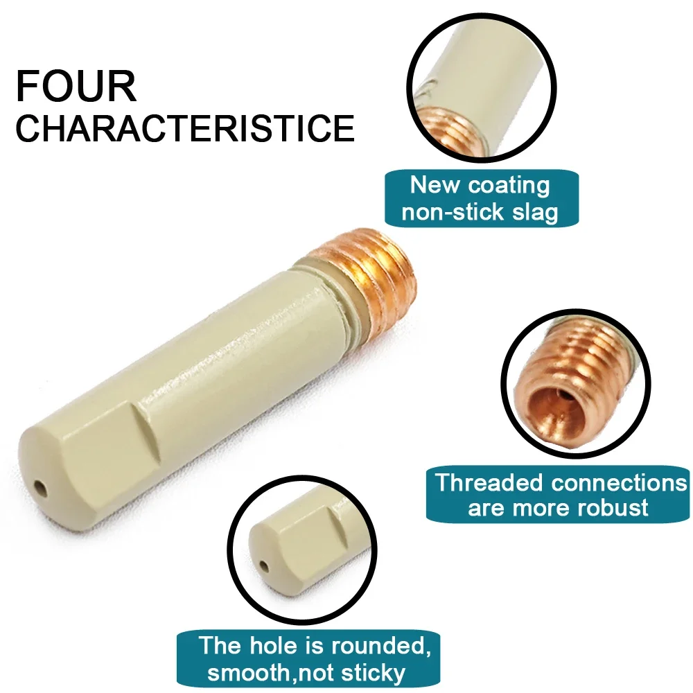 MB-15ak 15AK Welding Consumables Coating Protection Non-stick Contact Tip 0.8/1.0/1.2mm Protective Airless Nozzle For 15AK MIG