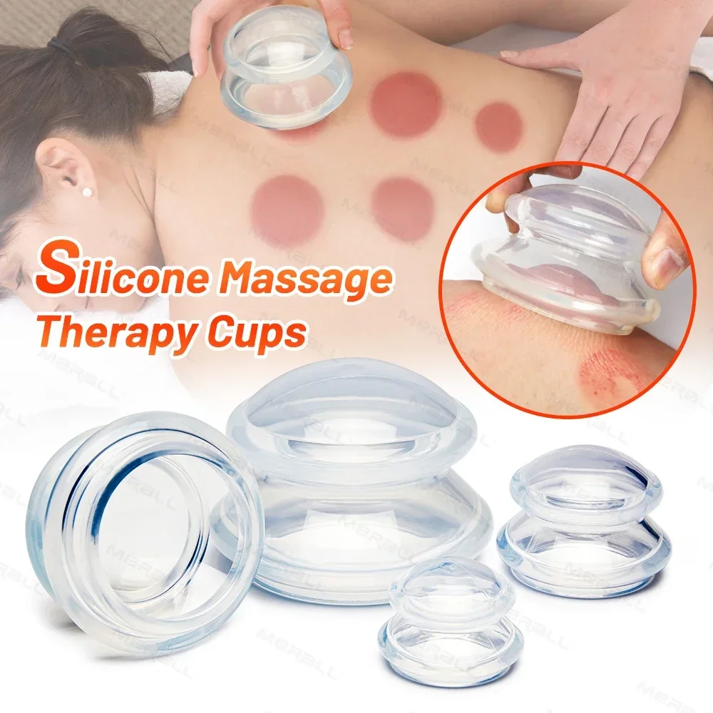 Silicone Massage Body Cups Anti Cellulite Suction Cup Chinese Vacuum Cuppings Massager for Face Skin Lifting Body Relaxtion