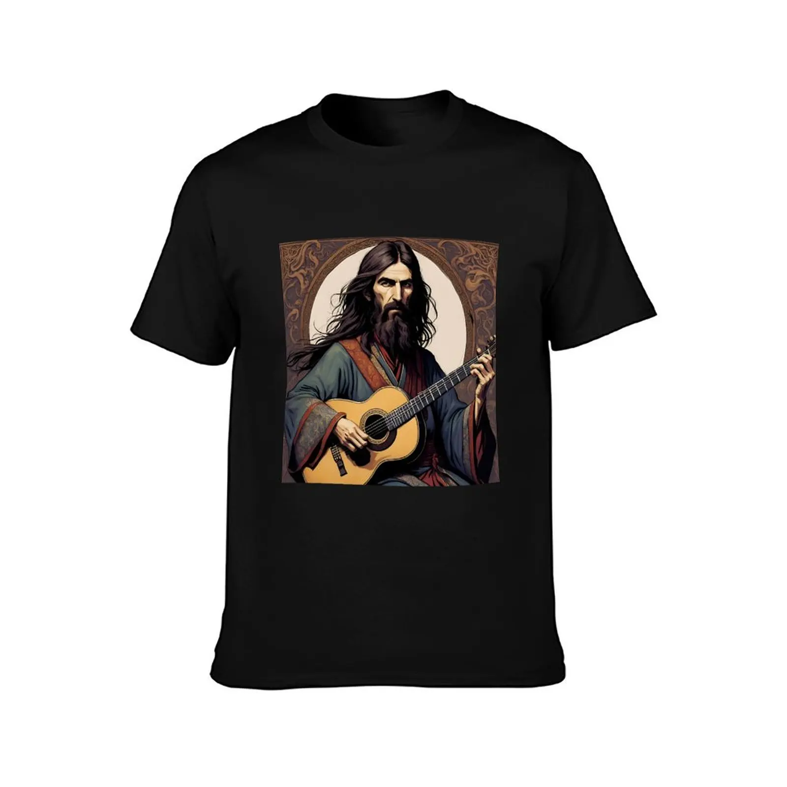 George Harrison - Eastern Bard T-Shirt All Match Basic Short Sleeve Top