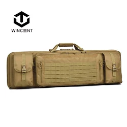 WINCENT Double Long Rifle Gun Case Bag Tactical Rifle Backpack Pistol Soft Firearm Carbine Case-Lockable Length In 36