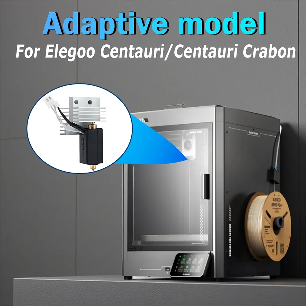 ل Elegoo Centauri فوهات الكربون CC hotend عدة السيراميك التدفئة سيليكون الجوارب 0.2/0.4/0.6 مللي متر فوهة مسح أجزاء طابعة ثلاثية الأبعاد #3