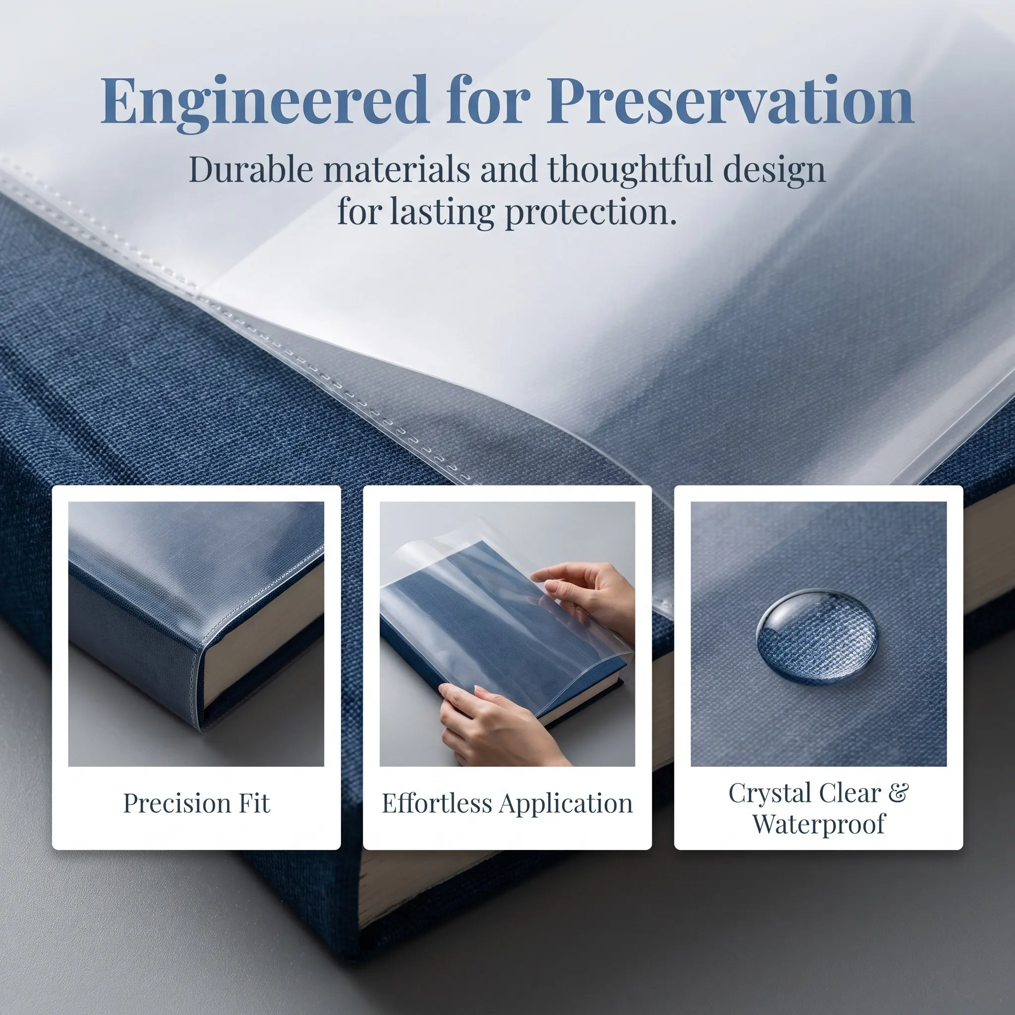 10Pcs A5 Clear Book Covers Waterproof Reusable Protective Sleeve for Textbooks Magazines Notebooks A5 Size Books Students Office