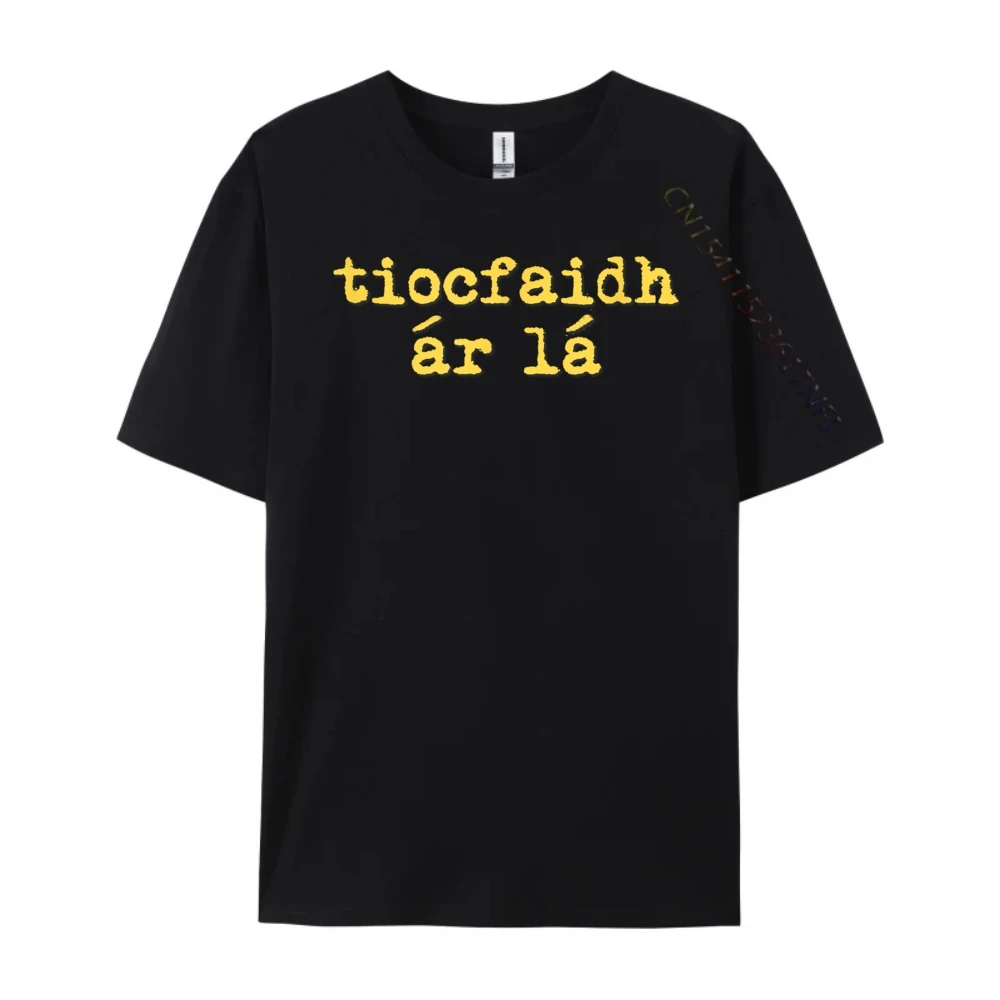 Tiocfaidh Ar La Irish Ireland Green Gold Men Men T Shirts High Quality Tshirts Men Man Tops Tees Camisetas Tops & Tees Funny