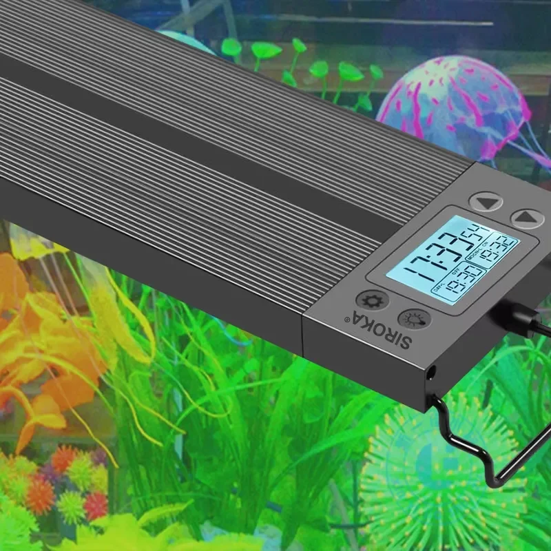 RGB Smart LED Aquarium Light for 30-120CM Tanks IP68 Waterproof Color Changing High Quality with Timer
