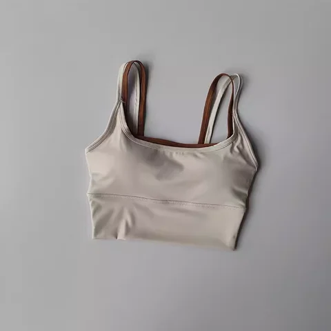 Спортивный бюстгальтер Nylon Spandex черный для активных тренировок — изображение продукта
