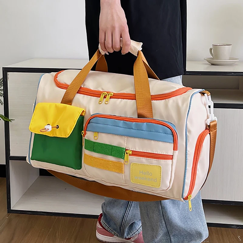 Travel Bag, Duffel bag Cosmetics Professional Fitness Bag, Yoga Swimming Training Backpack, Satchel Shoulder Crossbody Tote bags