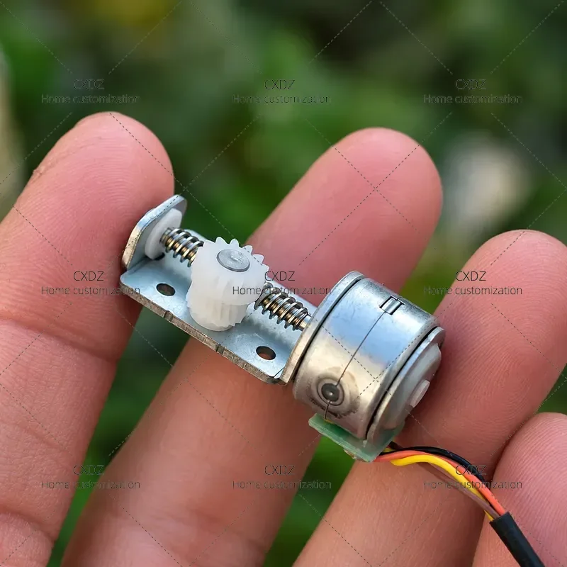 10pcs Two Phase Four Wire Miniature 15mm Stepper Motor Worm Gear Reduction 190 Gears Pulse Rotation 360 Degrees