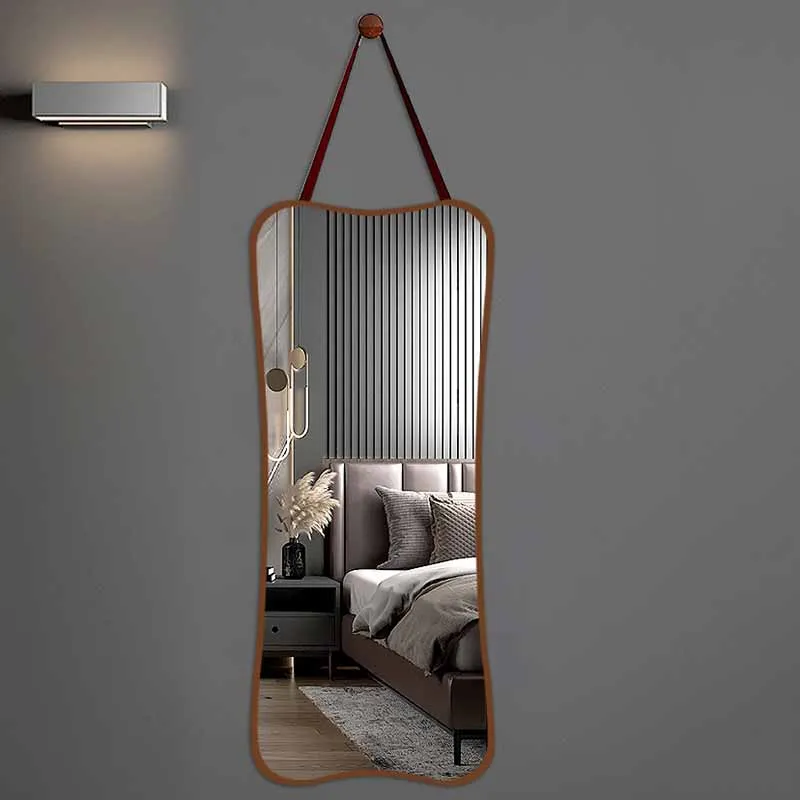 

Shower Nordic Wall Mirror Irregular Makeup Modern Mirror Design Luxury Wall Hanging Espelho Grande Para Quarto Decoration Home