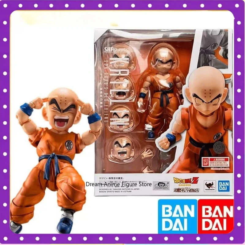 

В наличии Оригинальная подвижная фигурка Bandai SHF Крилин 3.0 (версия для боевых искусств) Курин Кобаяши из Dragon Ball, коллекционная модель, подарок