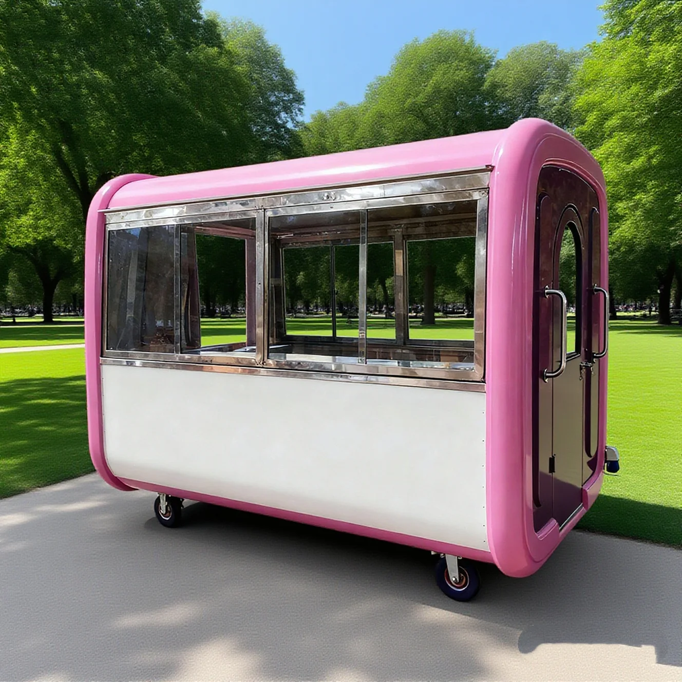 

Creamy Pistachio Cookies Chinese Food Truck Van Mobile Pizza & Burger Fast Food Truck Trailer Gofree Food Trailer