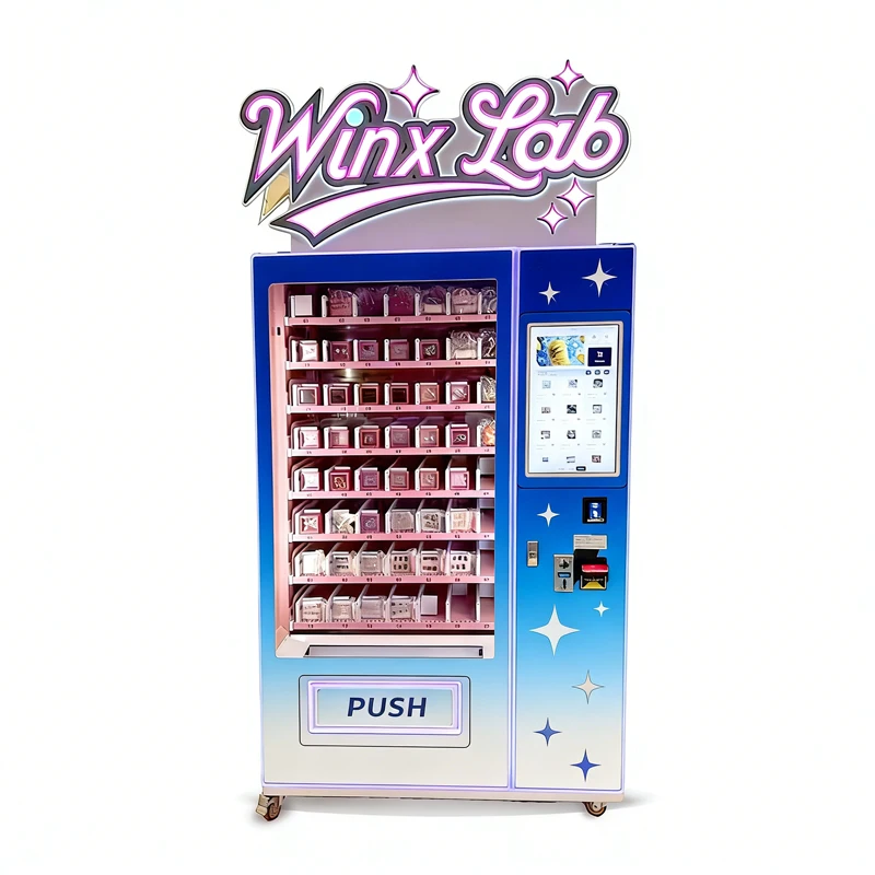 Custom Beauty Vending Machine with Mobile Payment Function Fake Eyelashes, Hair Clips, Cosmetic Vending Machines