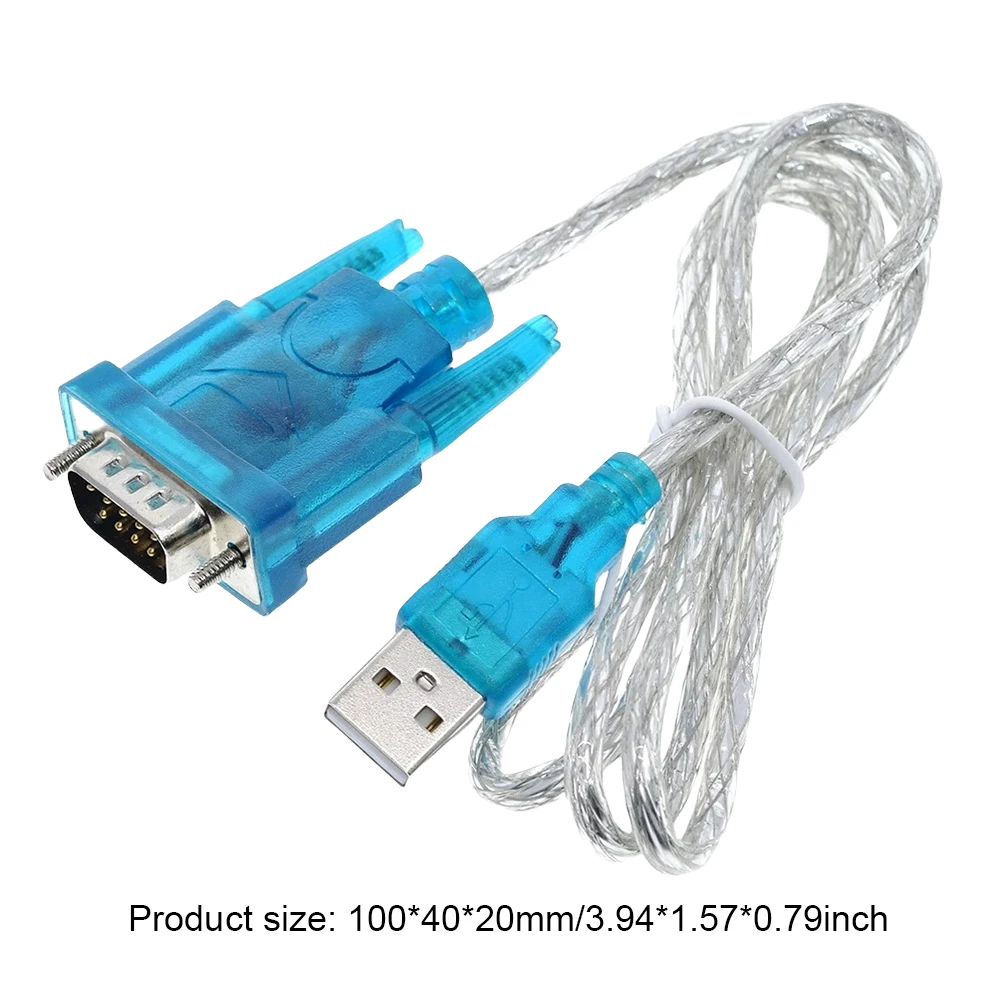 HL-340 USB إلى RS232 COM منفذ كابل تسلسلي محول USB إلى 9 دبوس كابل تسلسلي متوافق مع Windows7 64 بت