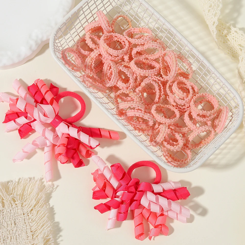 52/57-teiliges Mädchen-Haarschmuck-Set, für Kinder, Babys und Mädchen, Haarspangen, Stirnbänder und Stirnband-Dekorationen – Detail 14