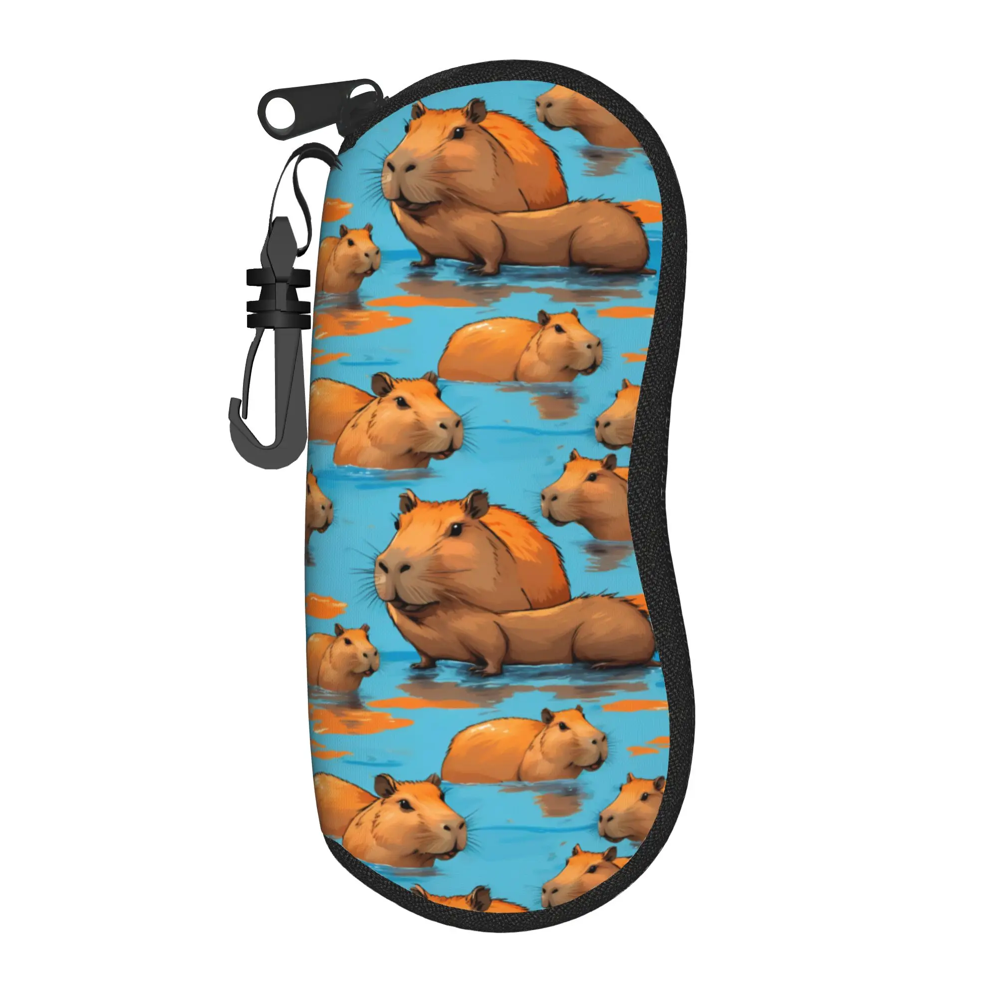Kawaii Cartoon Glasses Case cute Capybara Merchandise  Accessories  Glasses Storage Box Cartoon Glasses Box