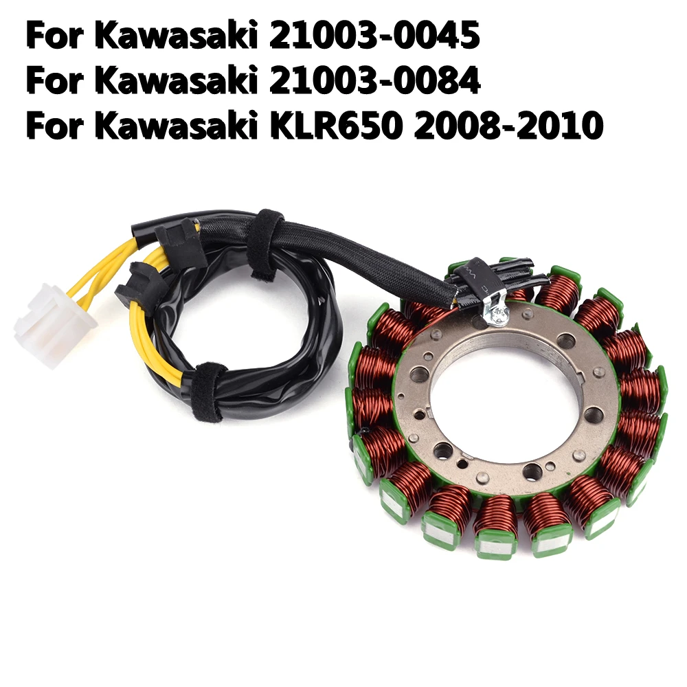 

Motorcycle Stator Coil For Kawasaki KLR650 2008 2009 2010 KLR 650 Generator Ignition Coil 21003-0045 21003-0084