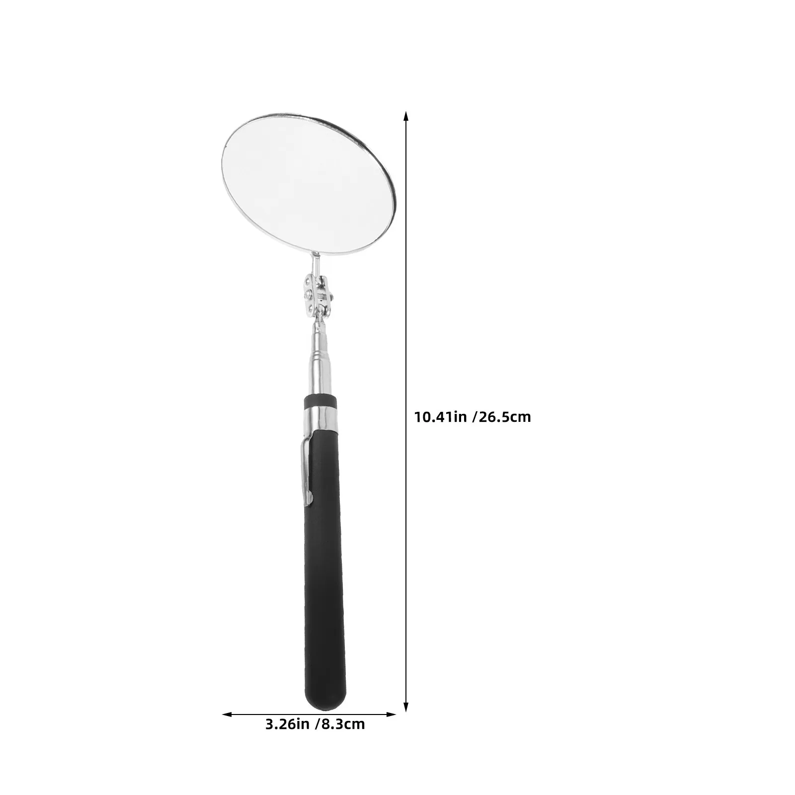 2Pcs Telescoping Auto Inspection Mirror Adjustable Stainless Steel Car Bottom Maintenance Mirror Mechanic Tool Inspection Stick - view 6