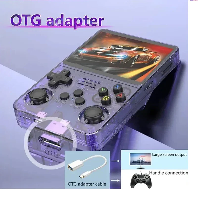 

R36 Open Source Handheld Retro Gbafcgb Arcade Nostalgic Handheld Game Machine 3d Dual-system Professional Game Chip Rk3326 Gift