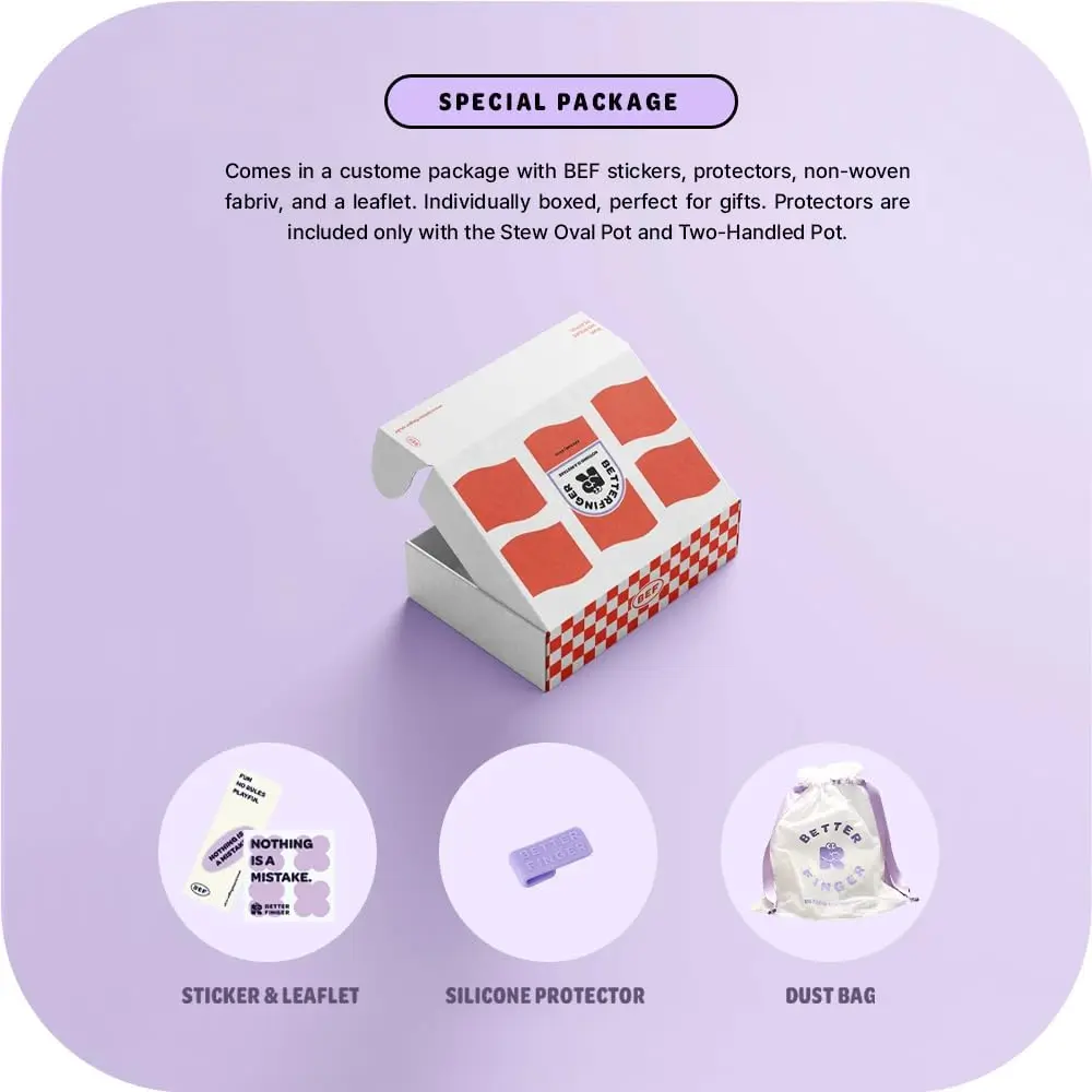 طقم أواني طهي - أوعية ومقلاة مطبخ مطلية بالسيراميك يوميًا مكونة من 5 قطع