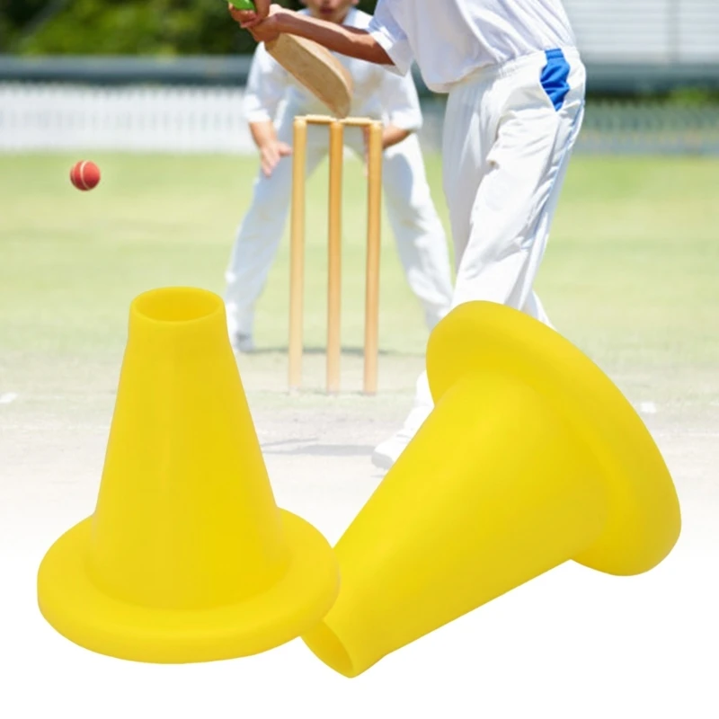 3 pezzi cricket coni plastica Pratica in plastica Batting cricket portatile leggera
