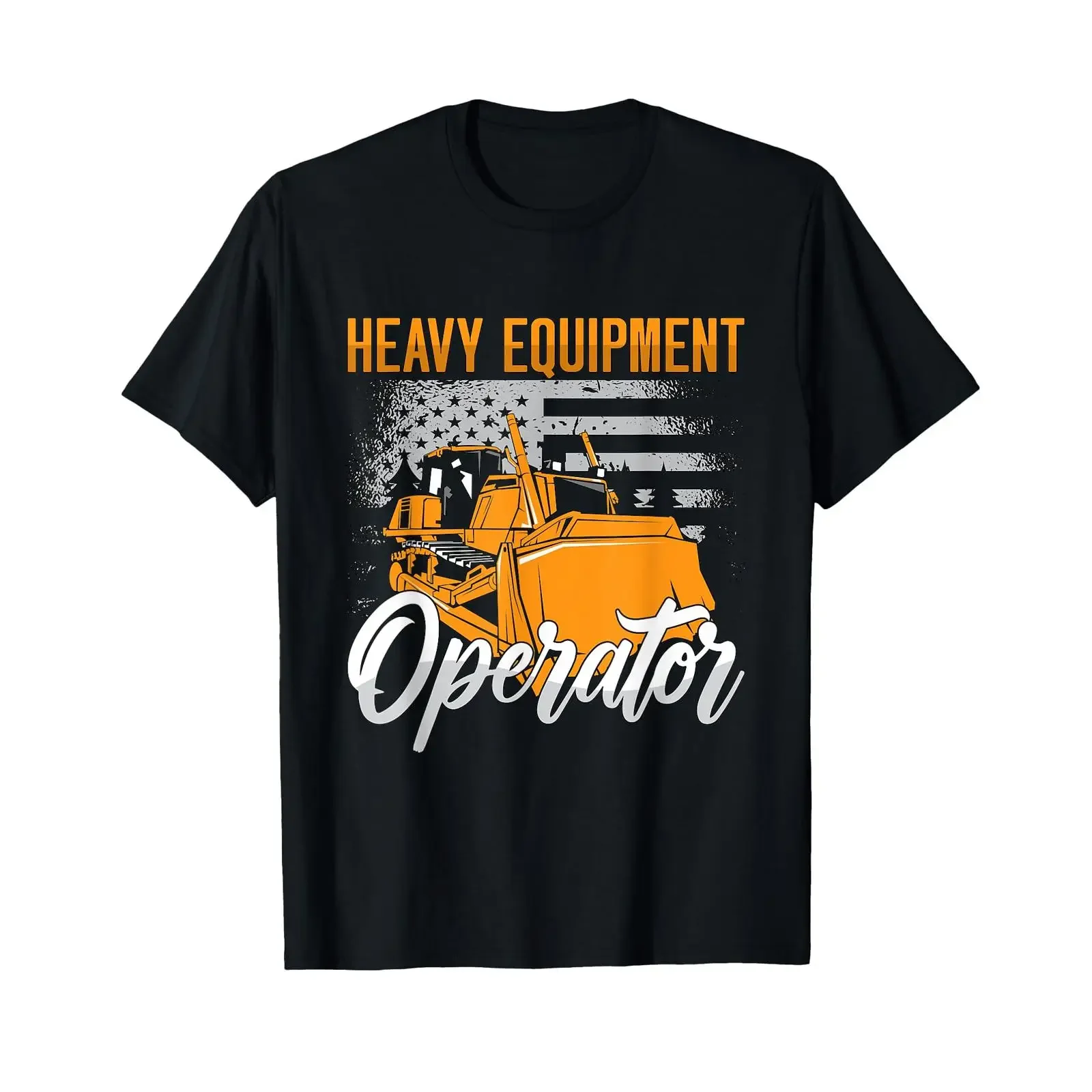 Heavy Machine Operator Construction Vehicles Bulldozer T Shirt vintage Washed Soft Versatile Stylish Stretched Slightly