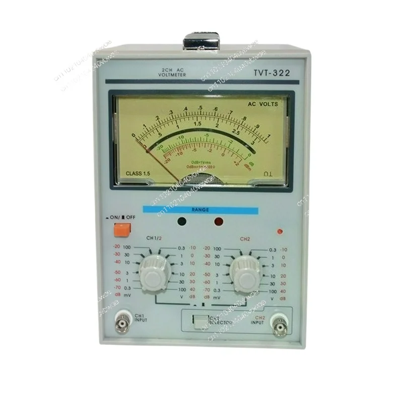 

TVT-322 double needle millivolt meter AC dual channel voltmeter instrument 10HZ~ 1MHZ